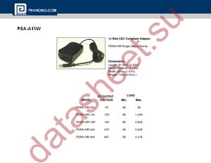 PSAA15W-120 datasheet  