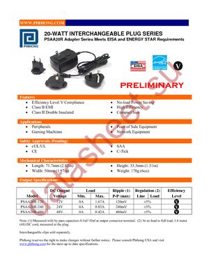 PSAA20R-240-R datasheet  