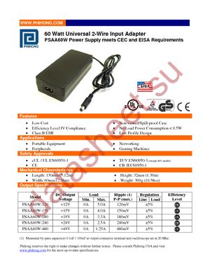 PSAA60W-480-R datasheet  