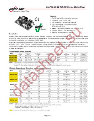MAP40-3003 datasheet скачать даташит