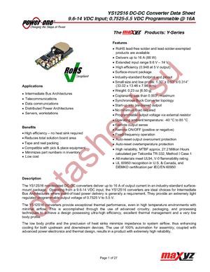 YS12S16 datasheet  