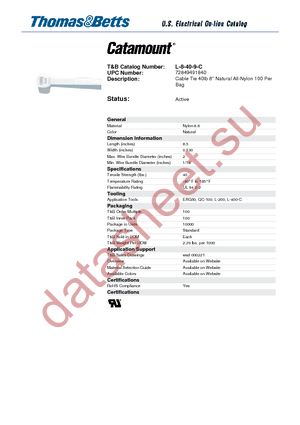 LTOB-1 datasheet  