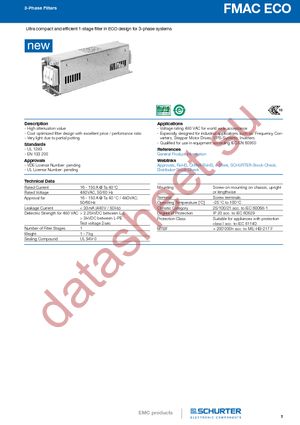 FMAC-091C-1610 datasheet  
