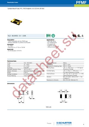 PFUF.005.2 datasheet  