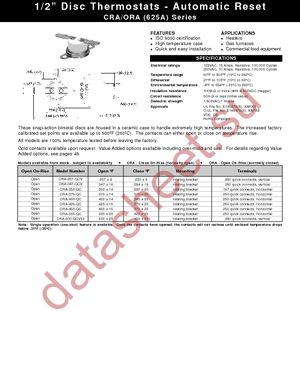 ORA-500-QC datasheet  