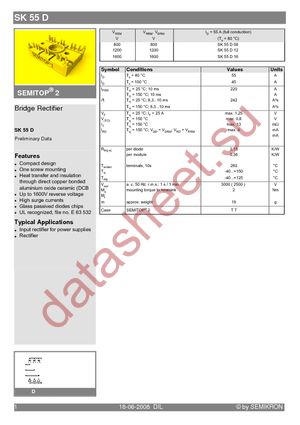 SK55D16 datasheet  