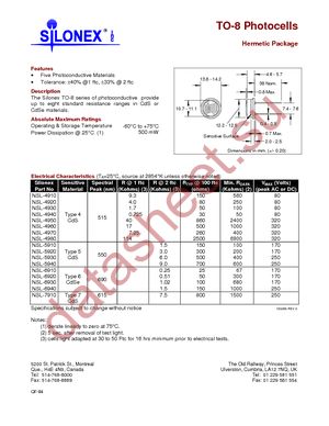 NSL-4960 datasheet  