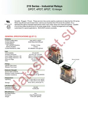 219DXBP-125D datasheet  