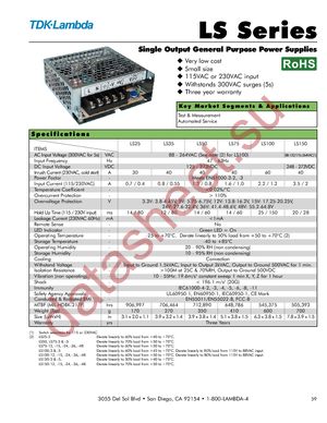 LS100-15 datasheet  