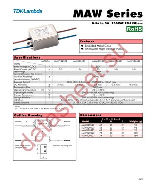 MAW120522 datasheet  