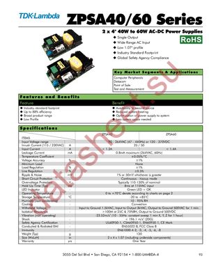 ZPSA40-36 datasheet  