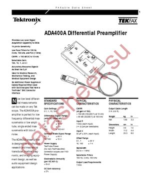 ADA400A datasheet  