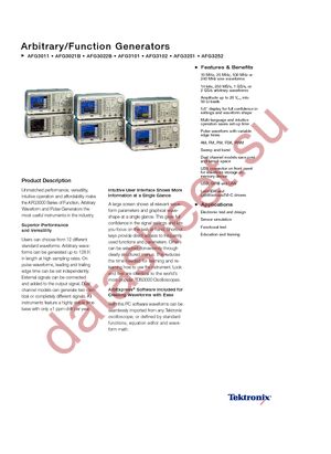 AFG3101 datasheet  