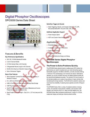 DPO3032 datasheet  