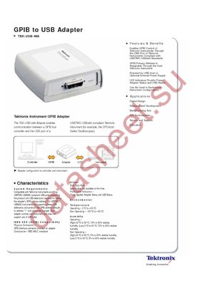 TEK-USB-488 datasheet  