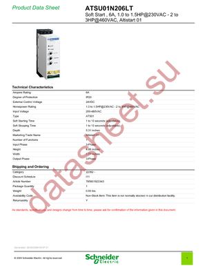 ATSU01N206LT datasheet  