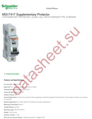 MG17417 datasheet  