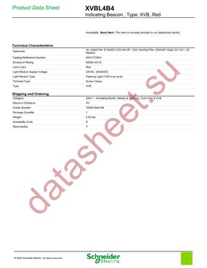 XVBL4B4 datasheet  