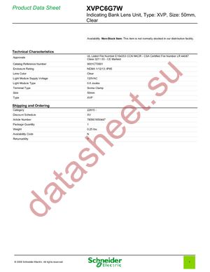 XVPC6G7W datasheet  