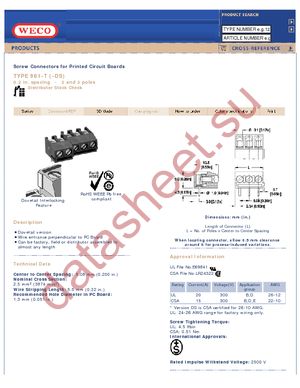 961TDS-3 datasheet  